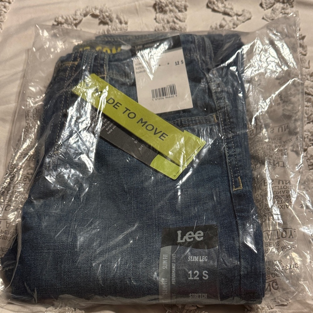 Lee Kids Blue Slim Leg Jeans - Size 12